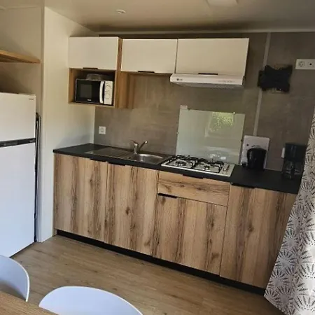 Mobil Avec Terrasse A Charlieu, 6 Personnes - Api-1-52-1205 *